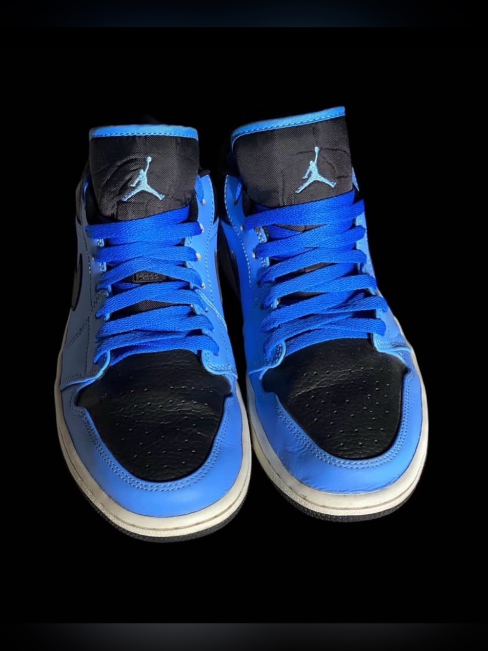Nike Air Jordan 1 Mid University Blue Black Men’s Size 9 Sneakers